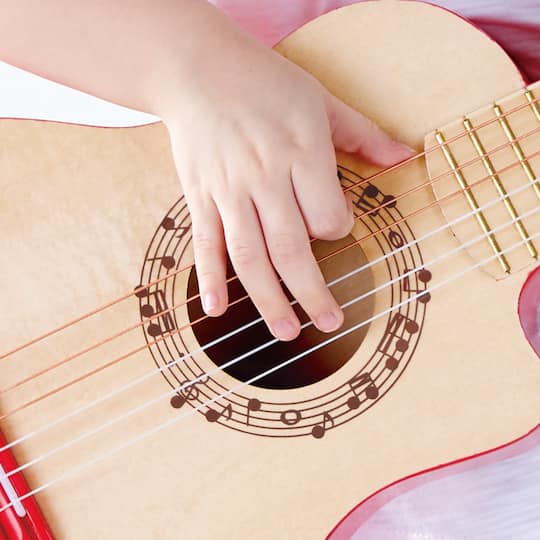 Hape 26" Red Flame First Musical Guitar